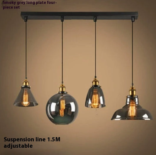 Lámpara Colgante Nórdica de Cristal Transparente para Restaurante - Image 22