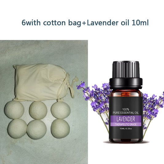 Bolas Secadoras de Lana Orgánica + Aceites Aromaterápicos