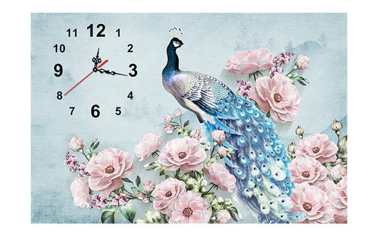 Reloj de Diamantes Completos con Cristal de Pavo Real y Bordado de Perlas - Image 2