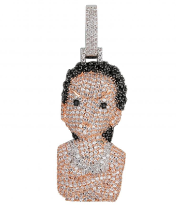 Collar Pendante Iced Out Hip Hop Micro Pavé Oro y Plata para Hombre y Mujer - Image 15