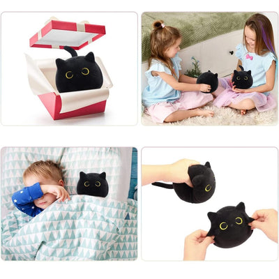 Peluche Gato Negro Suave - Almohada Decorativa y Juguete Acogedor - Image 12