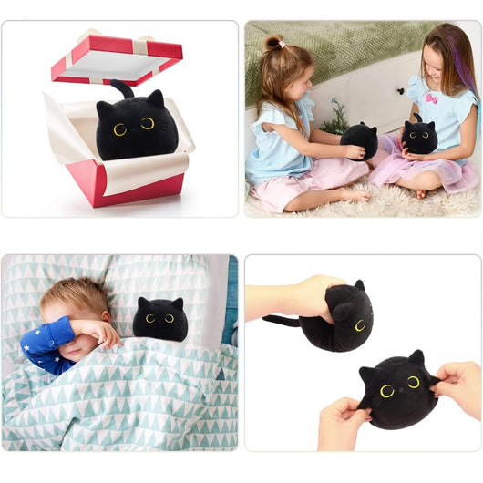 Peluche Gato Negro Suave - Almohada Decorativa y Juguete Acogedor - Image 12