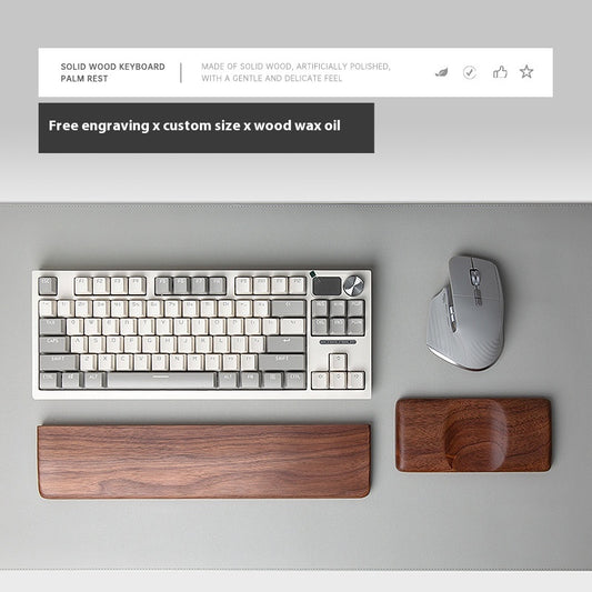 Reposamuñecas de Madera para Teclado y Ratón - Image 2