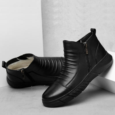 Botas de Cuero Vacuno Casual - Estilo Versátil y Duradero - Image 4