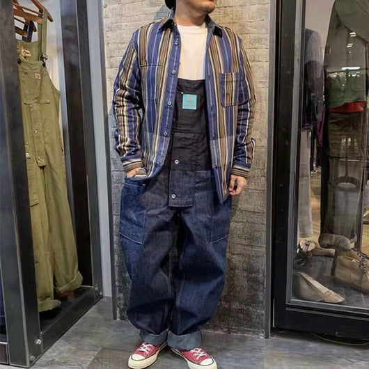 Pantalón Denim de Una Pieza con Detalles Colorblock y Aplicaciones - Image 2