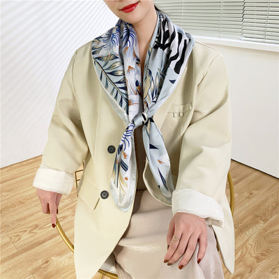 Pañuelos de Seda Estampados para Mujer - Hijab Versátil - Image 46