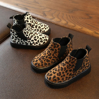 Botines Estampado Leopardo con Terciopelo