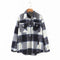 Camisa Patchwork Cuadriculada Texturizada