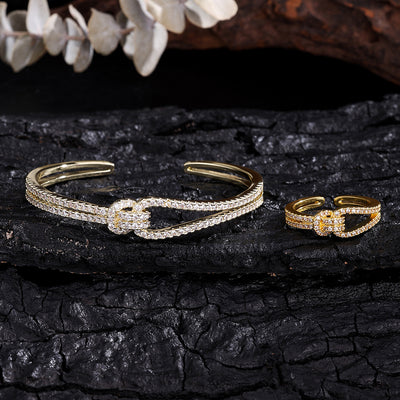 Set de Pulseras Abiertas de Circón para Mujer - Image 6