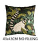 Funda de Cojín Animales de la Selva Madagascar en Verde Exuberante