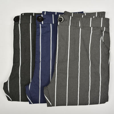 Pantalones Casuales a Rayas para Hombre - Image 5