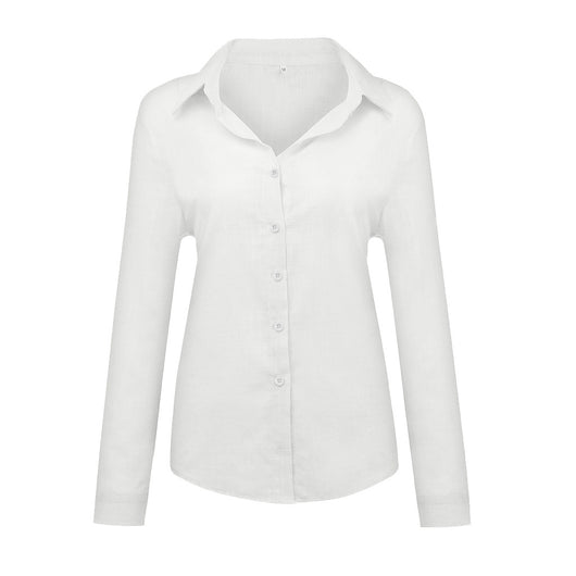 Blusa Cardigan Suelta con Solapa y Botones - Camisa Manga Larga para Mujer - Image 17