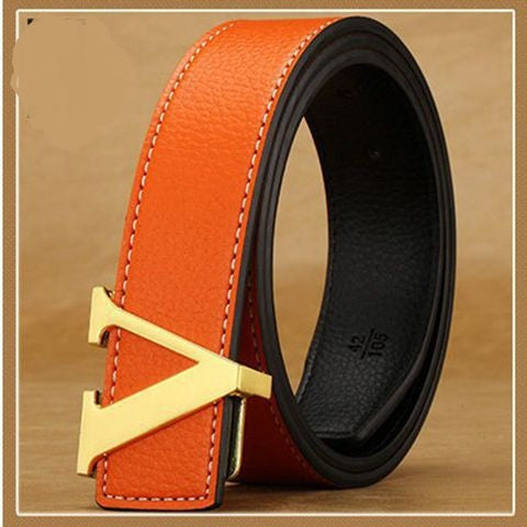 Cinturón de Cuero para Hombre con Hebilla de Letras - Image 8