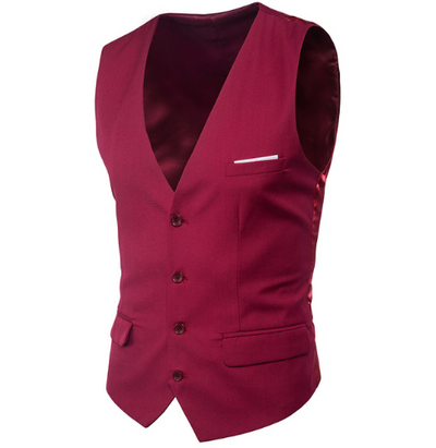 Chaleco Formal Slim Fit para Hombre - Talla Grande sin Mangas - Image 10