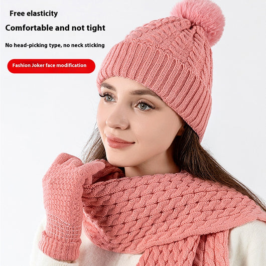 Conjunto Térmico de Invierno: Gorro, Bufanda y Guantes en Lana - Image 3
