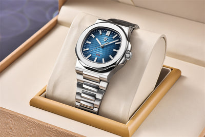 Reloj Automático de Acero Inoxidable Resistente al Agua - Diseño Barril - Image 23