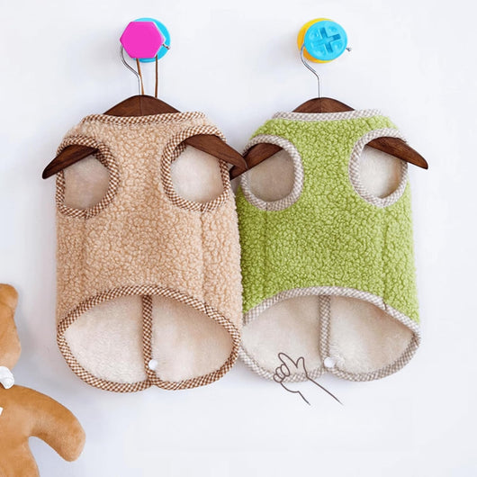 Chaleco Térmico de Forro Coral para Perros y Gatos - Abrigo de Invierno con Argolla para Correa - Image 5