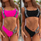 Bikini Sexy de Tiras en Color Sólido