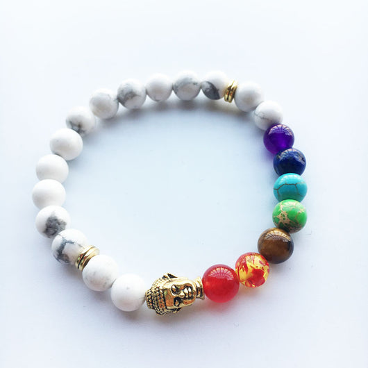 Pulsera de Piedra Volcánica con Cabeza de Buda - Image 9