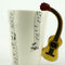 Taza de Cerámica Diseño Violín para Café, Té y Bebidas - Regalo Musical Perfecto