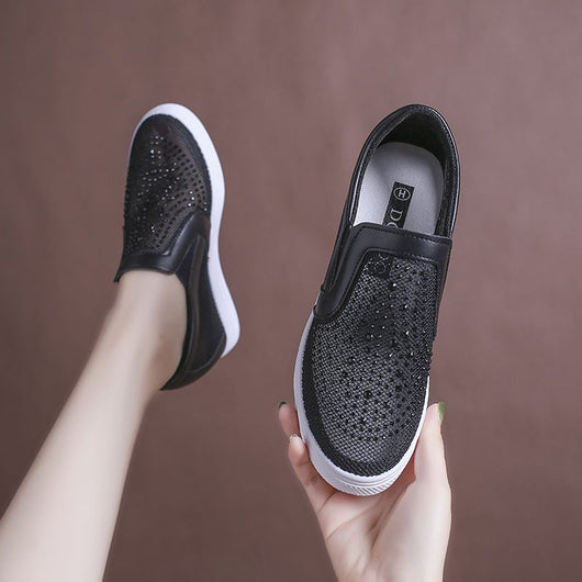 Tenis Blancos para Mujer con Malla Transpirable y Tacón Oculto - Image 6