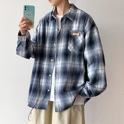 Camisa de Manga Larga Hombre Cuadros Hong Kong Fengrijie - Image 7