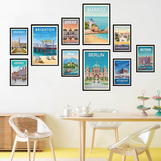 Póster de Viaje Países Bajos Holanda Decoración Dormitorio Alta Calidad - Image 19