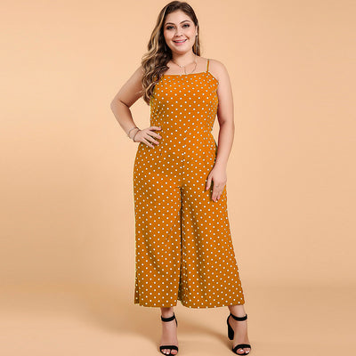 Jumpsuit Cropped con Tirantes y Lunares - Pantalón Ancho - Image 11