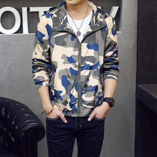 Chaqueta Camuflaje Slim Fit para Hombre - Estilo Urbano Moderno - Image 2