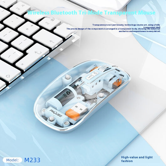 Ratón Inalámbrico Transparente para Computadora y Laptop - Image 2