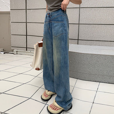 Pantalón Recto Talle Alto Efecto Adelgazante Estilo Coreano - Image 18