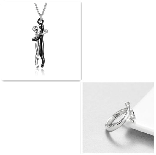 Collar Abrazo de Amor - Joyería Unisex para Parejas - Image 26