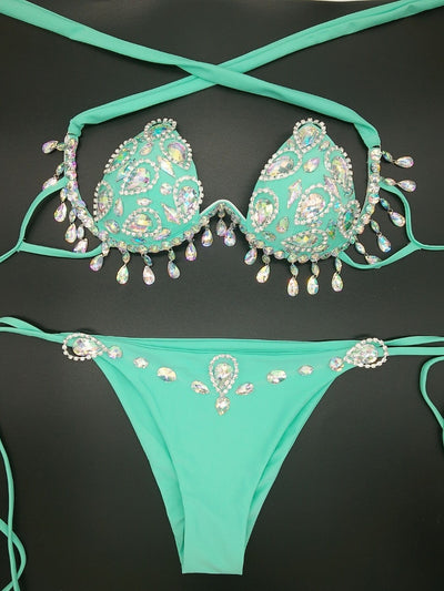 Bikini Diamante con Costuras Elegantes para Mujer - Image 3