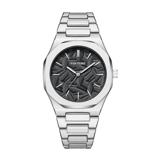 Reloj Impermeable para Hombre con Esfera Grabada en Relieve de Hoja de Palma - Image 36