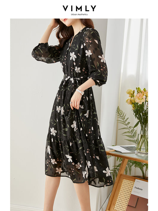 Vestido Floral de Gasa Francesa - Image 4