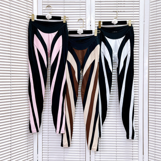 Leggings Deportivos con Malla y Costuras Decorativas para Mujer - Image 28