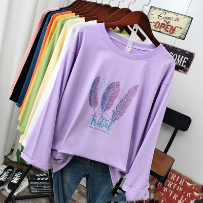 Playera de Manga Larga Coreana para Mujer - Prenda Base Versátil - Image 19