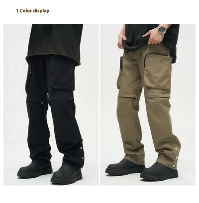 Pantalones Casuales Holgados con Bolsillos Grandes para Hombre - Image 8