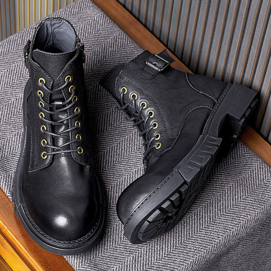Botas de Trabajo Altas de Cuero para Motociclista - Image 9
