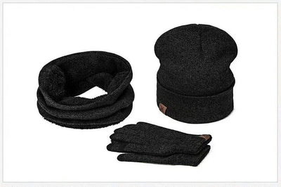 Gorro Tres Piezas con Forro de Terciopelo Cálido - Image 8