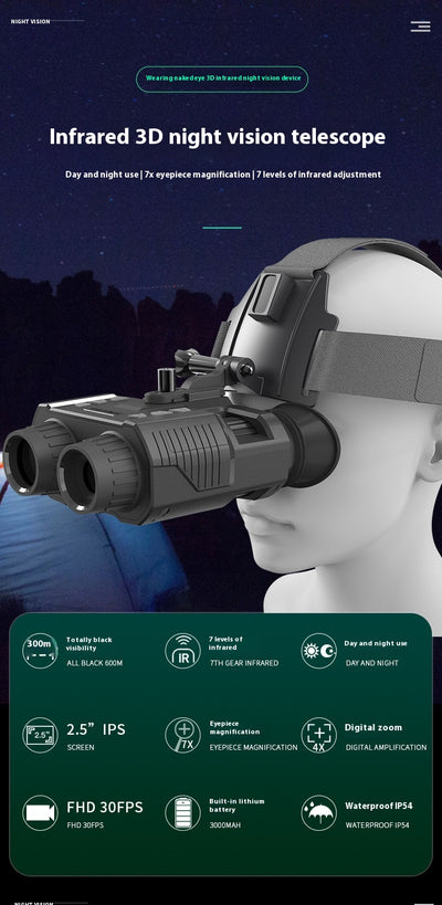 Gafas de Visión Nocturna Estilo Casco para Montaje en Cabeza - Image 14