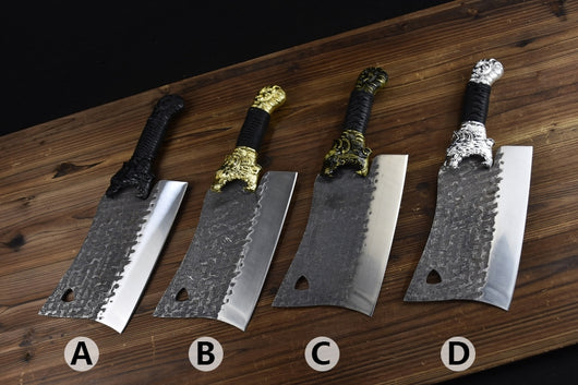 Cuchillo Divisor Cabeza de Tigre con Mango Redondo