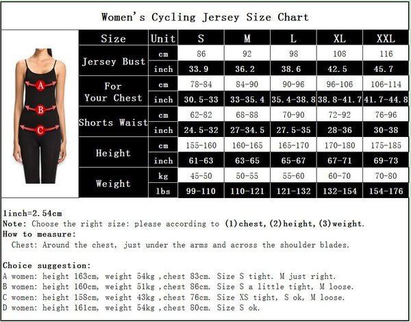 Camisetas de Ciclismo para Mujeres