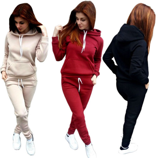 Conjunto Deportivo de Forro Polar Estilo Europeo y Americano