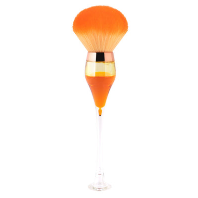 Brocha de Maquillaje Fluida Forma Copa de Vino - Aplicador Profesional de Polvo y Rubor - Image 5