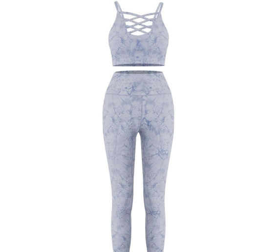 Conjunto Yoga Tie Dye con Sostén Push Up y Leggings Deportivos - Image 10