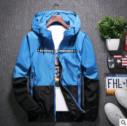 Chaqueta Delgada Impermeable con Capucha para Hombre - Abrigo Versátil Primavera Otoño - Image 4