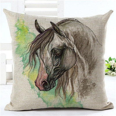 Funda de Almohada con Estampado de Caballos - Image 9