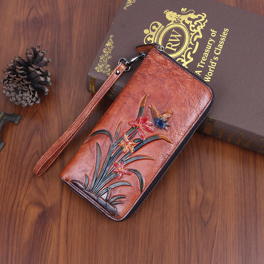 Cartera Larga Retro con Múltiples Compartimentos - Image 8