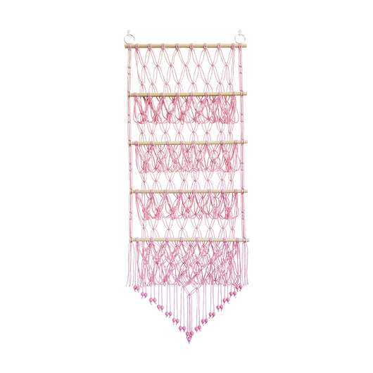 Organizador de Almacenamiento Tejido de 4 Niveles con Red de Bolsillo - Image 7